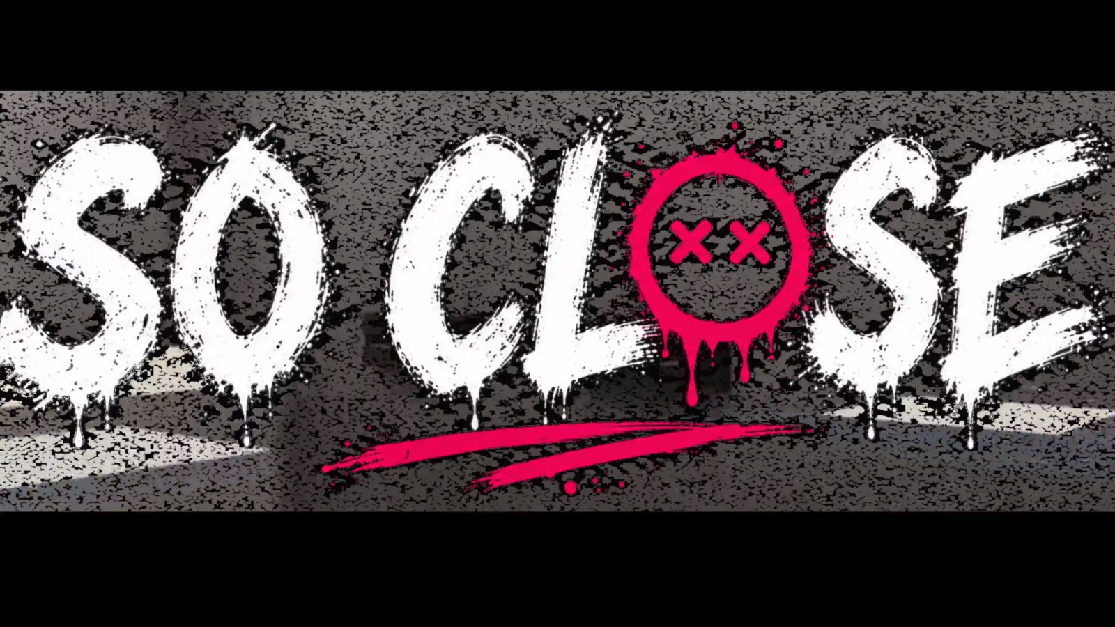 SO CLOSE Key Art: vier Spieler mit explosiven Halsbändern in einer tödlichen Spielshow